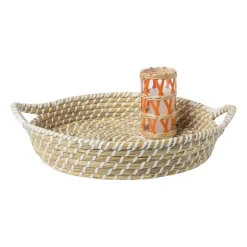 Mand sofie met hengsels - ø40x8 cm