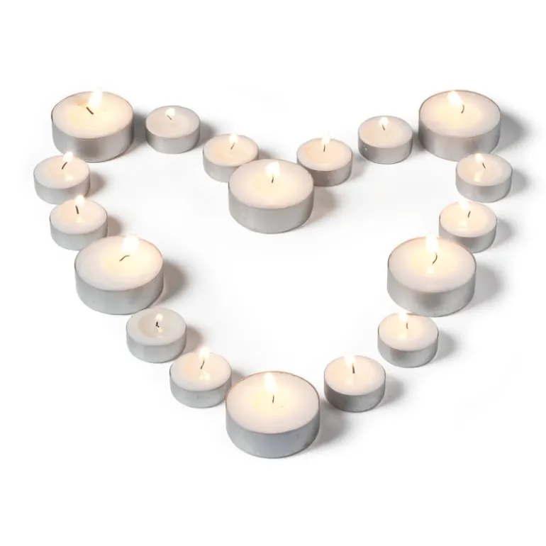 Maxi-waxinelichten - 10 branduren - set van 18