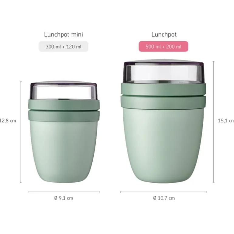 Mepal lunchpot - lichtgroen - 500 ml + 200 ml