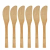 Messen bamboe - 16 cm - set van 6