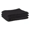 Microvezeldoekjes zwart - set van 3 - 32x36 cm