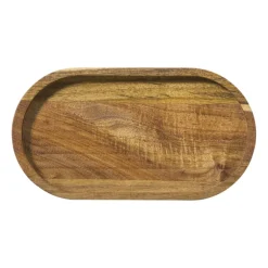 Mini dienblad acacia - bruin - 20x11 cm