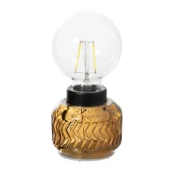 Mini tafellamp Esther - oranje - ø8x17 cm