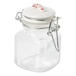 Mini weckpot kerst - transparant - 90 ml - diverse varianten