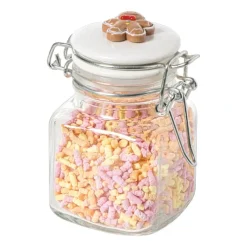 Mini weckpot kerst - transparant - 90 ml - diverse varianten