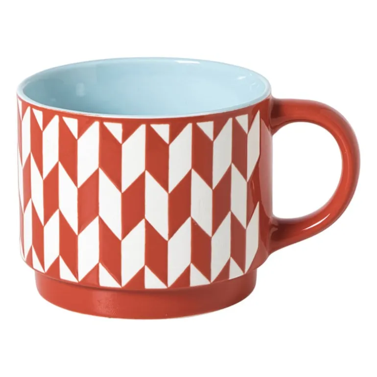 Mok clashing colour - rood - 445 ml