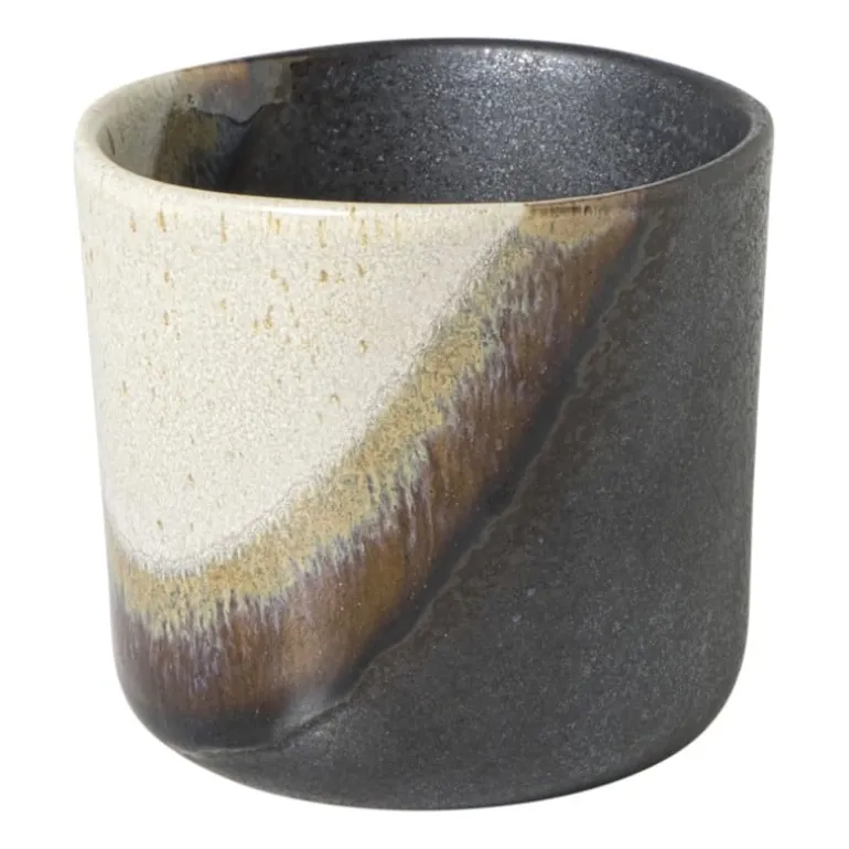 Mok cortado klein - beige/zwart - 260 ml