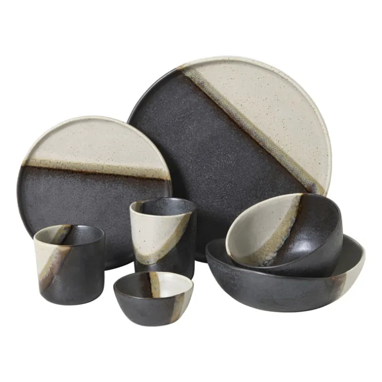 Mok cortado klein - beige/zwart - 260 ml