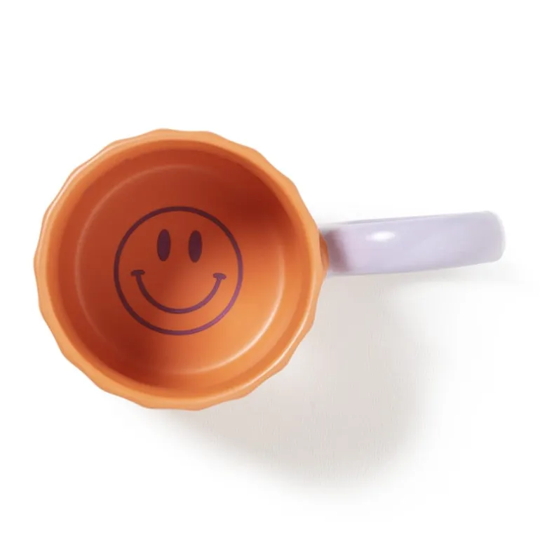 Mok good energy club - paars/oranje - 240 ml - Happy at Home by Sanny