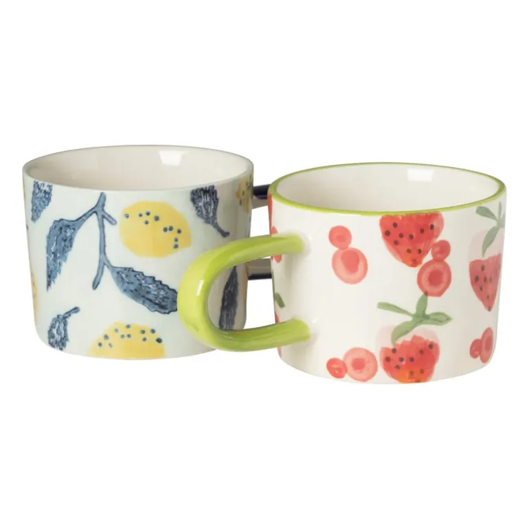 Mok met citroenen - multicolor - 200 ml