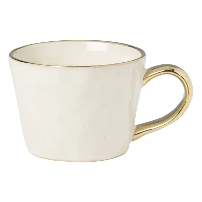 Mok met gouden oor - beige - 250 ml