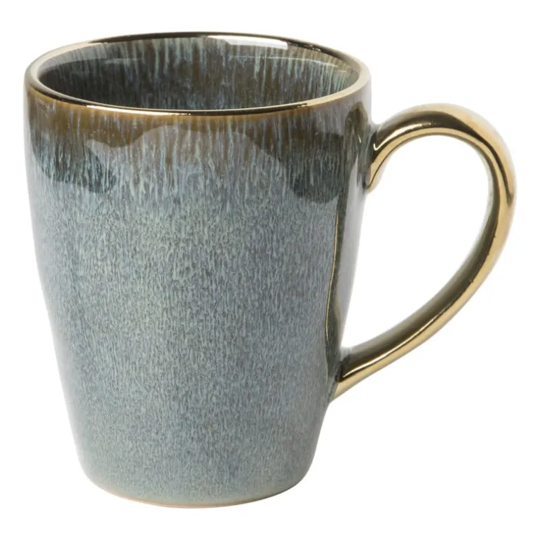 Mok met gouden oortje - groen - 250 ml