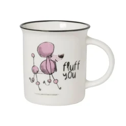 Mok met hond - wit - 300 ml - diverse varianten