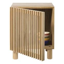 Nachtkastje Japandi - bruin - 50x40x33 cm