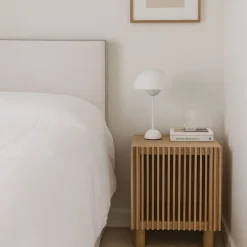 Nachtkastje Japandi - bruin - 50x40x33 cm