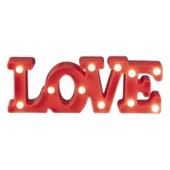 Neon LED lamp LOVE - rood - 30x10 cm