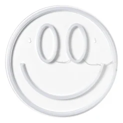 Neon LED lamp smiley - geel - ø33x2 cm