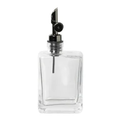 Olie- en azijnfles rechthoekig - glas - 19.5x8x5.5 cm