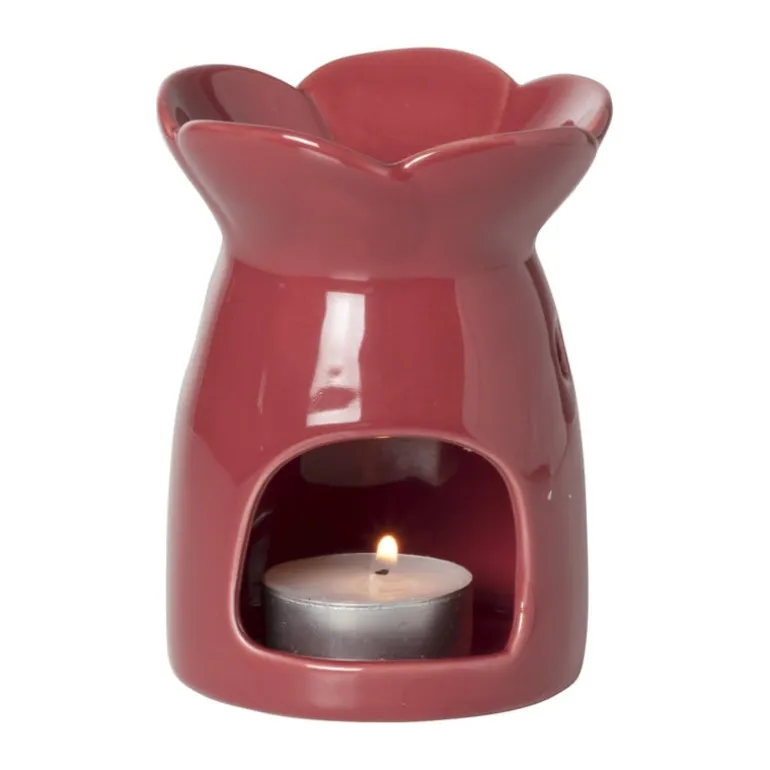 Oliebrander bloem - rood - ø8.3x11.3 cm