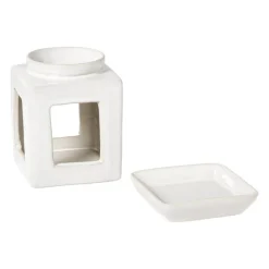 Oliebrander reactive glaze - beige - 11x9x9 cm