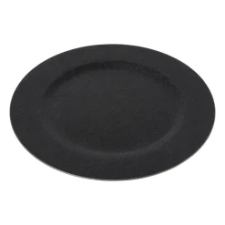 Onderbord glitter - zwart - ø33 cm