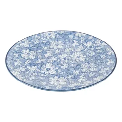 Ontbijtbord blue print - botanic - ⌀21 cm