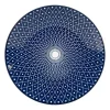 Ontbijtbord blue print - diamonds - ⌀21 cm
