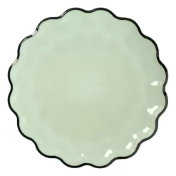 Ontbijtbord clover - groen - ø2.5x22 cm