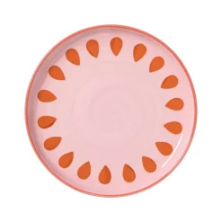 Ontbijtbord jolie - roze - ø21x2.1 cm