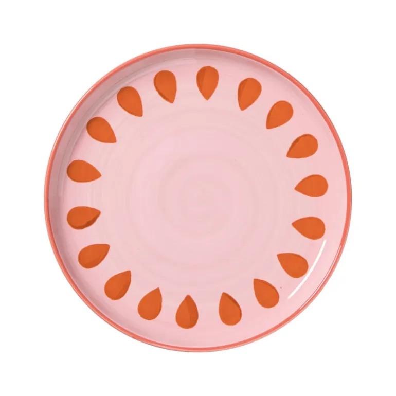 Ontbijtbord jolie - roze - ø21x2.1 cm