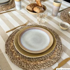 Ontbijtbord roots - oker - ø22x2.5 cm