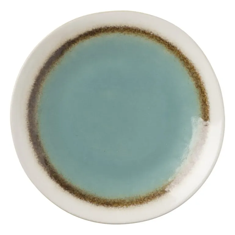 Ontbijtbord Roots - turquoise - ø22x2.5 cm