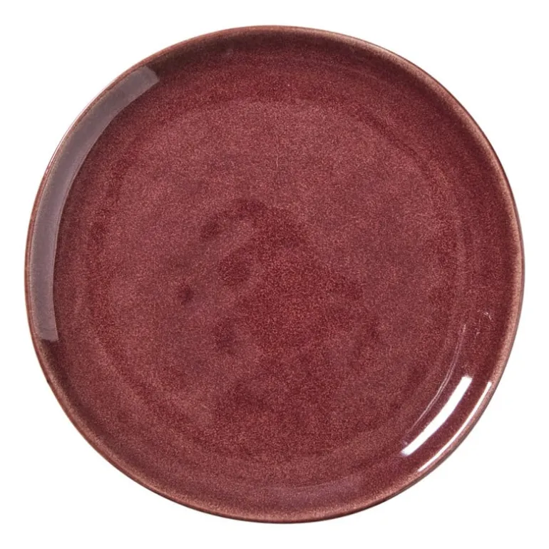 Ontbijtbord Toscane - bordeauxrood - ø20.5 cm