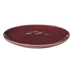 Ontbijtbord Toscane - bordeauxrood - ø20.5 cm