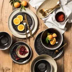 Ontbijtbord Toscane - grijs - ø20.5 cm