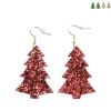 Oorbellen xmas tree - diverse kleuren