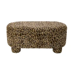 Opbergbank luipaard dodo - bruin - 43x100x42 cm