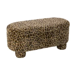 Opbergbank luipaard dodo - bruin - 43x100x42 cm