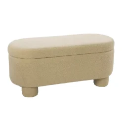 Opbergbank teddy dodo - beige - 43x100x42 cm