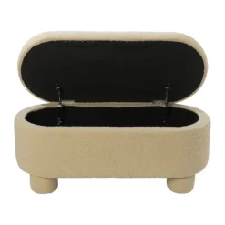 Opbergbank teddy dodo - beige - 43x100x42 cm