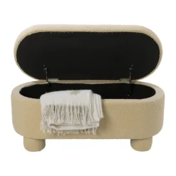 Opbergbank teddy dodo - beige - 43x100x42 cm