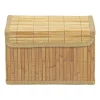 Opbergmand met deksel - bamboe - 18x29x18 cm