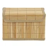Opbergmand met deksel - bamboe - 16x24x14 cm