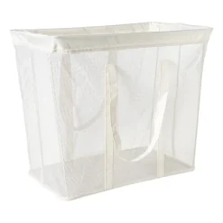 Opbergmand met handvatten - wit - 53x46x33 cm