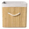 Opbergmand vierkant hoog - bamboe - 30x30x30 cm