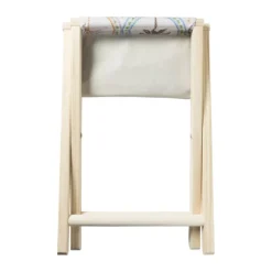 Opvouwbaar strandkrukje palm - multikleur - 37x32x35 cm