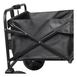 Opvouwbare bolderkar - zwart - 103x54x108 cm