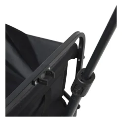 Opvouwbare bolderkar - zwart - 103x54x108 cm