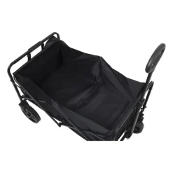 Opvouwbare bolderkar - zwart - 103x54x108 cm