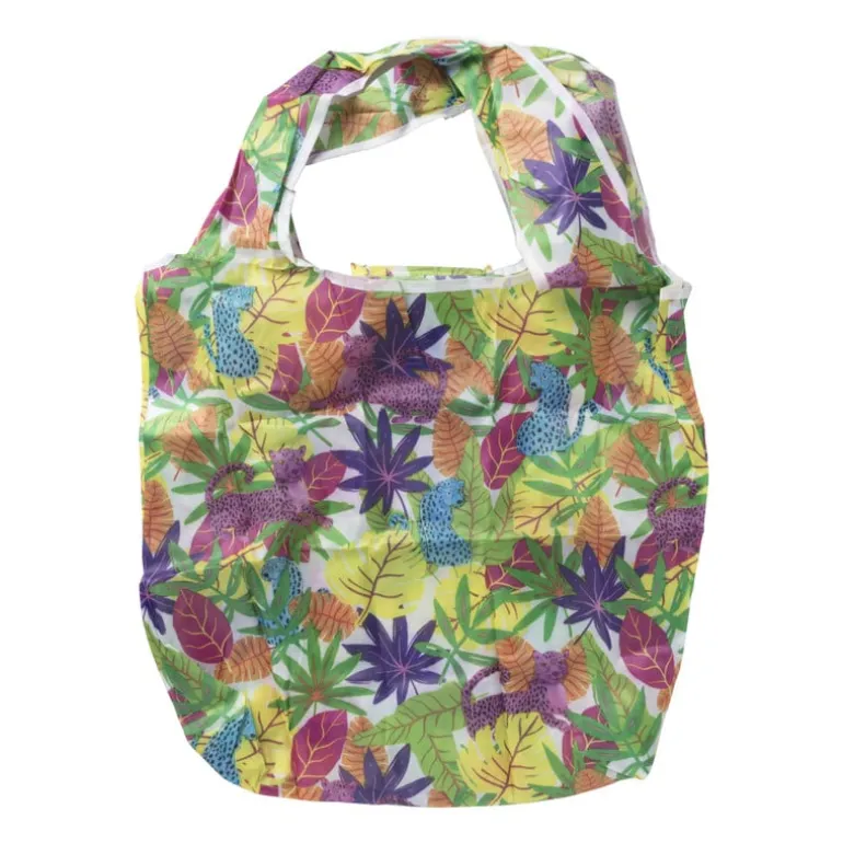 Opvouwbare tas - colorful leopard
